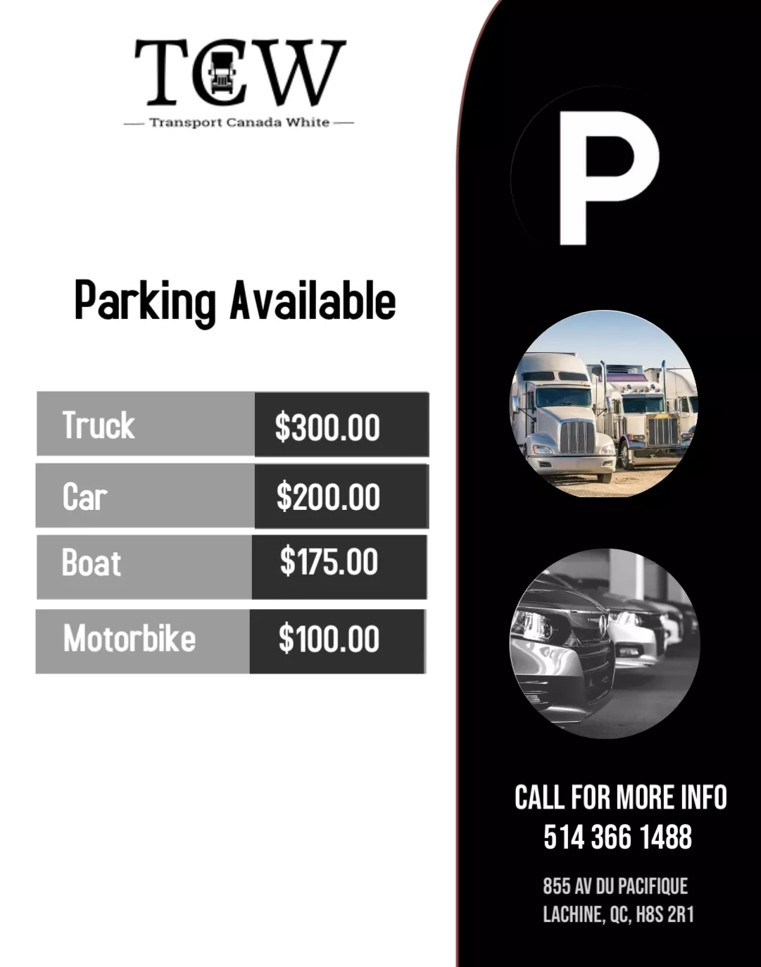 Secure 24/7 Private Parking Space in Montreal - Versatile & Safe